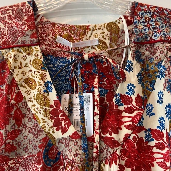 Zara Boho Patchwork Top - Picture 6 of 7